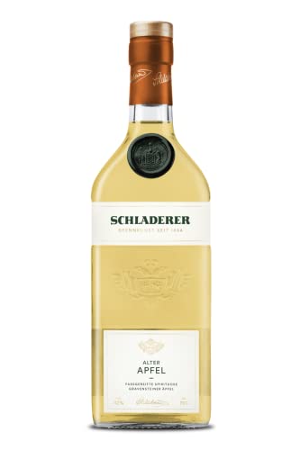 Schladerer Alter Apfel, edle Spirituose aus dem Schwarzwald - Zusammenspiel von im Eichenfass gelagerten Calvados mit Gravensteiner Apfelbrand und unserem Schladerer Obstwasser (1 x 0,7l) von Schladerer