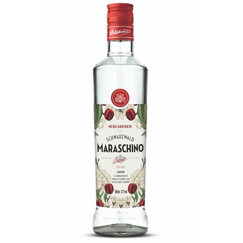 Schladerer Maraschino Likör, einzigartige Kombination aus Maraska Kirschen und Schwarzwälder Sauerkirschen, feingliedrig und intensiv fruchtig (1 x 0.5 l) von Schladerer