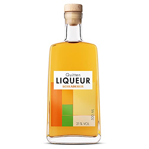 Schladerer Quitten Liqueur - natürlicher Frucht-Likör 21% vol. - aus sonnengereiften Quitten kombiniert mit naturreinem Quittensaft - fruchtig, aromatisch und natürlich (1 x 0,5l) von Schladerer