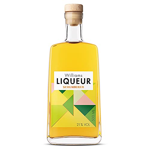 Schladerer Williams Liqueur - natürlicher Frucht-Likör 21%vol. - aus Williams Christbirnen, verfeinert mit herb-fruchtigem Birnensaft - fruchtig, aromatisch und natürlich (1 x 0,5l) von Schladerer