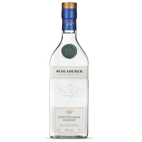 Schladerer Zwetschgenwasser, feiner Obstbrand aus dem Schwarzwald, fruchtig und vielschichtig dank Zwetschgen aus der Region Obstbrände (1 x 350 ml) von Schladerer