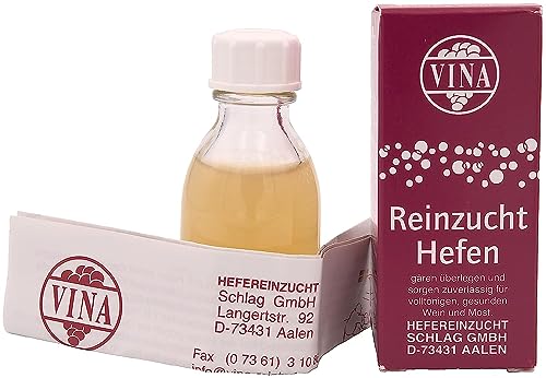 Vina Reinzuchthefe für die Herstellung von bis zu 100L Wein Steinberg Portwein Champagner Burgund Bordeaux (Steinberg) von Schlag