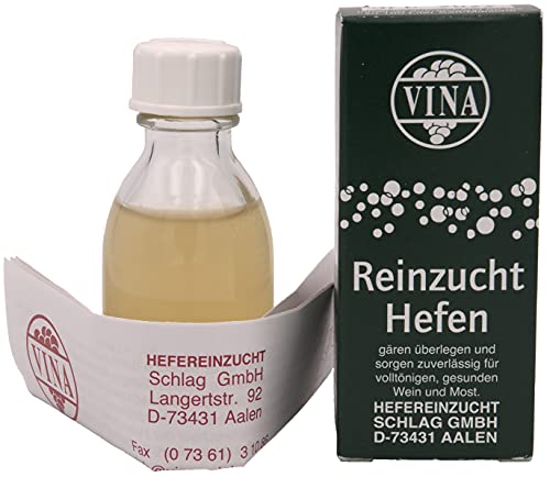 Vina Reinzuchthefe Kaltgärhefe für bis zu 100L Wein von Schlag