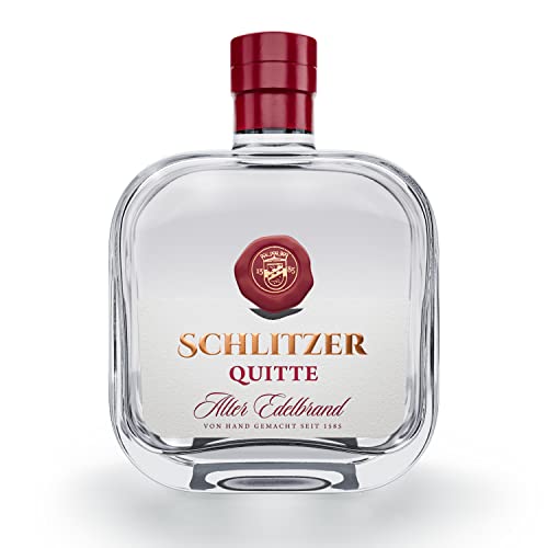 Schlitzer Alter Quittenbrand – Handgefertigter Edelobstbrand aus reifen Quitten, gereift in Tonkrügen (40% Vol.) – Intensiver Fruchtgenuss, 0,5L von Schlitzer Destillerie