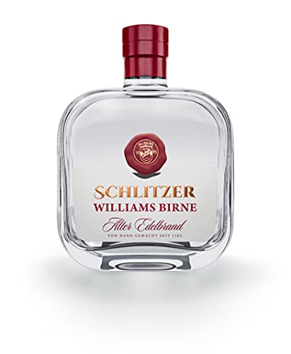 Schlitzer Alter Williams-Christ Birnen Brand – Handverlesene Früchte, Traditionell Gereift, 45% vol. – Der Digestif Klassiker für Kenner (1 x 0.5l) von Schlitzer Destillerie