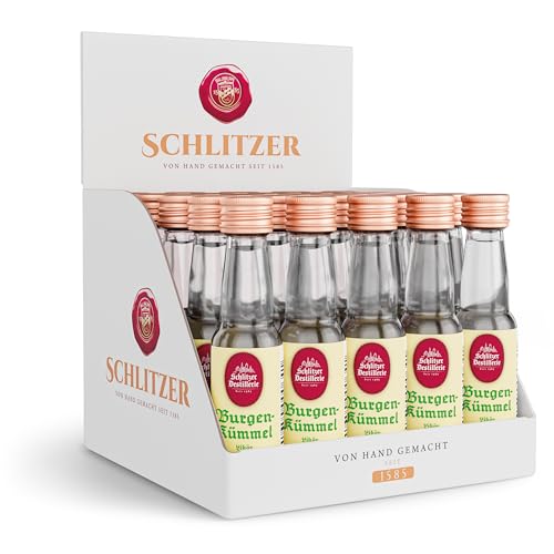 Schlitzer Burgen Kümmel Likör Minis 35% (25 x 0,02l) von Schlitzer Destillerie