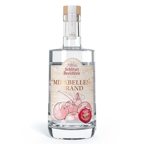 Schlitzer Mirabellenbrand 40% vol. (0,5 l) – Edler Obstbrand aus vollreifen Mirabellen, mild & fruchtig, meisterhaft destilliert, perfekt als Digestif von Schlitzer Destillerie