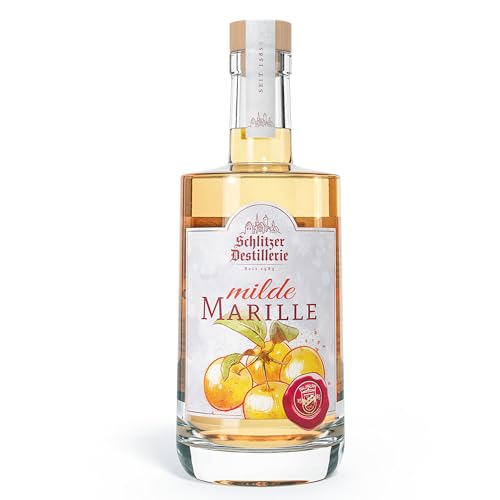 Schlitzer Milde Marille - Traditioneller Marille Schnaps aus Deutschland für ein unvergleichliches Geschmackserlebnis (1x 0,5l) von Schlitzer Destillerie