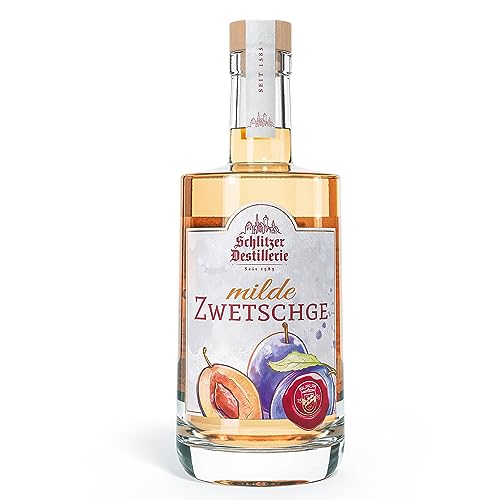 Schlitzer Milde Zwetschge Obstbrand Spirituose - Der sanfte und fruchtige Genuss (1x 0,5l) von Schlitzer Destillerie