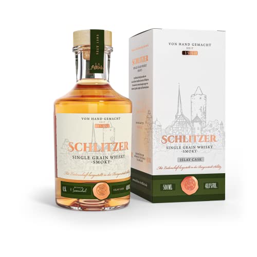 Schlitzer Single Grain Whisky smoky 48,8% vol. (1x 0,5 l) inkl. Geschenkverpackung von Schlitzer Destillerie