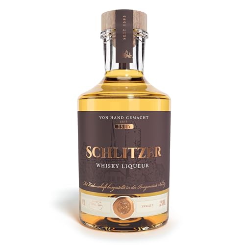 Schlitzer Whisky Liqueur mit Vanillegeschmack – 32% vol., 500 ml – Premium Grain Whisky mit natürlicher Vanille von Schlitzer Destillerie