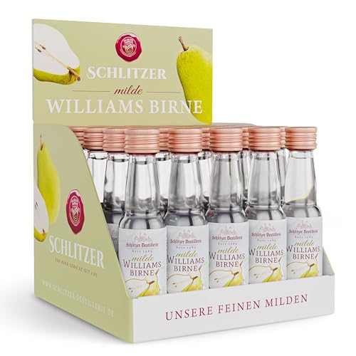 Schlitzer milde Williams Christ Birne Minis Shot (25 x 0,02l) von Schlitzer Destillerie