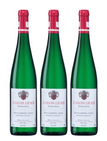 3x 0,75l - 2023er - Schloss Lieser - Brauneberger Juffer - Riesling Kabinett - Prädikatswein Mosel - Deutschland - Weißwein lieblich 3x 0,75l - 2023er - Schloss Lieser - Brauneberger Juffer - Riesling Kabinett - Prädikatswein Mosel - Deutschland - Weißwein lieblich von Schloss Lieser