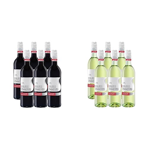 Schloss Sommerau Alkoholfreier Rotwein lieblich (6 x 0.75 l) & Alkoholfreier Weißwein lieblich (6 x 0.75 l) von Schloss Sommerau