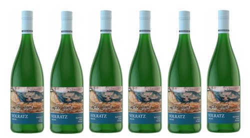 6x 1,0l - Schloss Vollrads - "Volratz" - Riesling - Liter - Qualitätswein Rheingau - Deutschland - Weißwein trocken von Schloss Vollrads