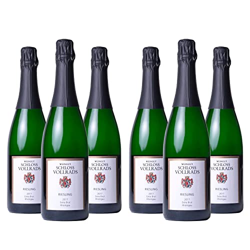 SCHLOSS VOLLRADS - Weingut Schloss Vollrads Riesling Sekt b.A. extra brut, 2017, 6x0.75l von Schloss Vollrads