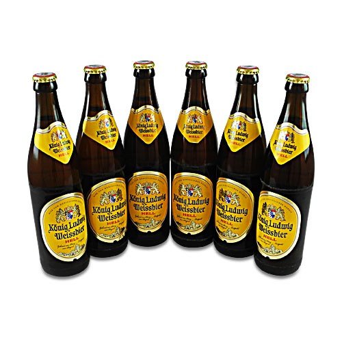 König Ludwig Weissbier Hell (6 Flaschen à 0,5 l / 5,5% vol.) von Schlossbrauerei Kaltenberg