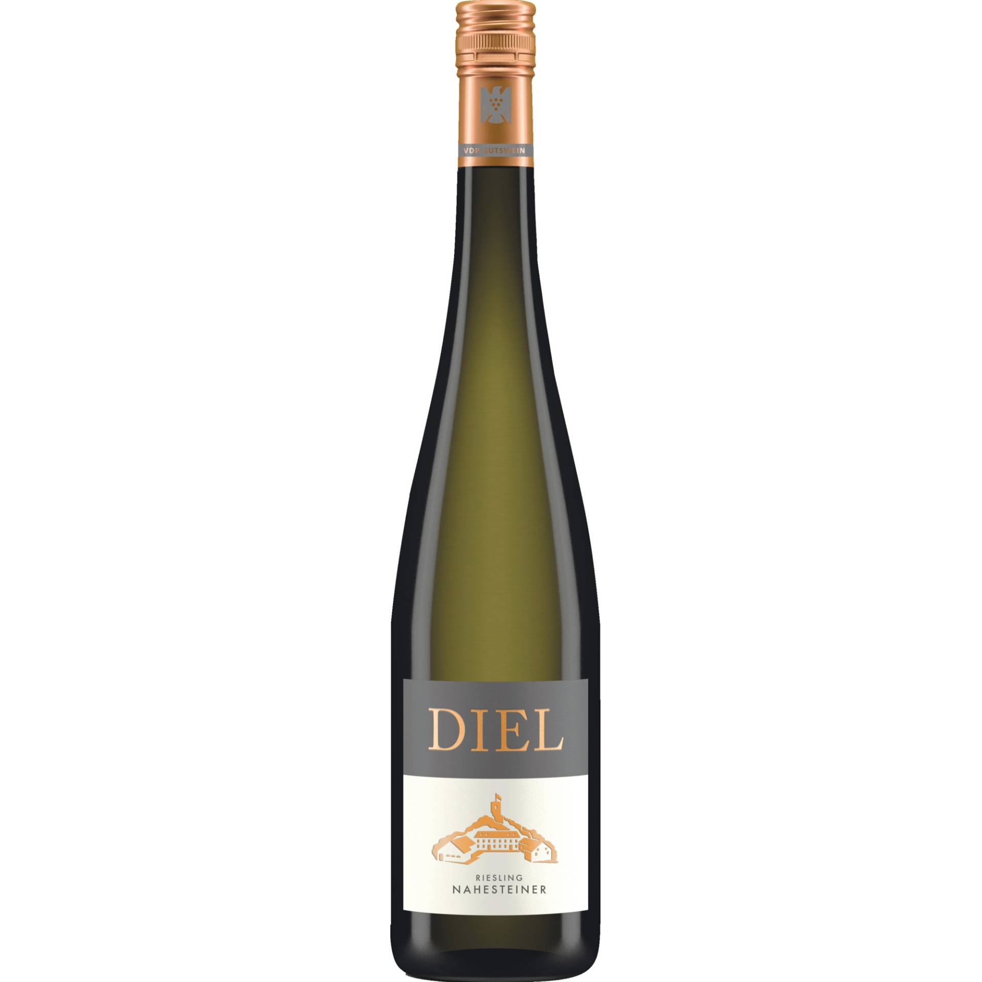 Nahesteiner Riesling, Trocken, Nahe, Nahe, 2022, Weißwein von Schlossgut Diel, D - 55452 Burg Layen