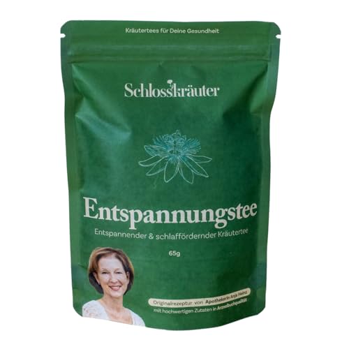 Schlosskräuter Entspannungstee mit Melisse & Passionsblume | Kräutertee lose 100% natürliche Inhaltsstoffe | Beruhigender Tee & Wellness Geschenk von Schlosskräuter