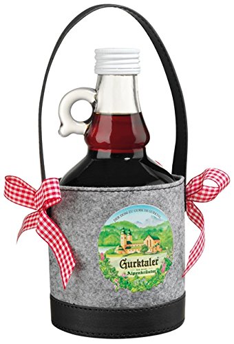Gurktaler Alpenkräuter Likör 0,5l Henkelflasche mit Filzbag von Schlumberger