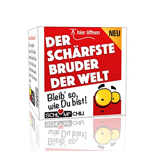 Schlump-Chili⎥Bruder Geschenk Set⎥Der schärfste Bruder der Welt - Ein witziges Präsent für Männer (1 Stk.) von Schlump-Chili