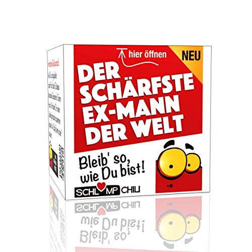 Schlump-Chili Ex Mann Geschenk Set⎥Der schärfste Ex-Mann der Welt - Ein witziges lustiges Ex-Partner Präsent zur Scheidung⎥Trennung ⎥für geschiedene Paare & Pärchen⎥für Herren von Schlump-Chili