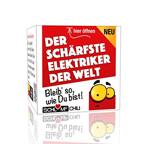 Geschenk Set - Der schärfste Elektriker der Welt - witzig und originell von Schlump-Chili