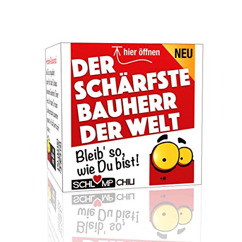 Schlump-Chili⎥Schärfster Bauherr Geschenk - ein witziges Präsent für Hauseigentümer und Hausbesitzer zum Hausbau oder Richtfest von Schlump-Chili