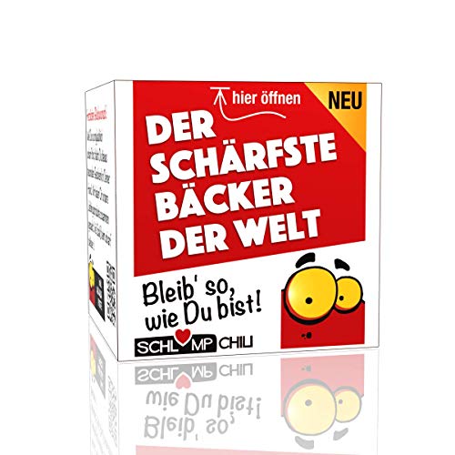 Schlump-Chili Bäcker Geschenk Set - Der schärfste Bäcker der Welt - witzig und originell (1 Stk.) von Schlump-Chili