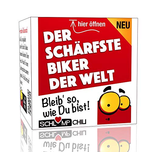 Schlump-Chili⎥Der schärfste Biker der Welt - ein witziges, originelles & cooles Präsent für echte Männer auf 2 Rädern. von Schlump-Chili