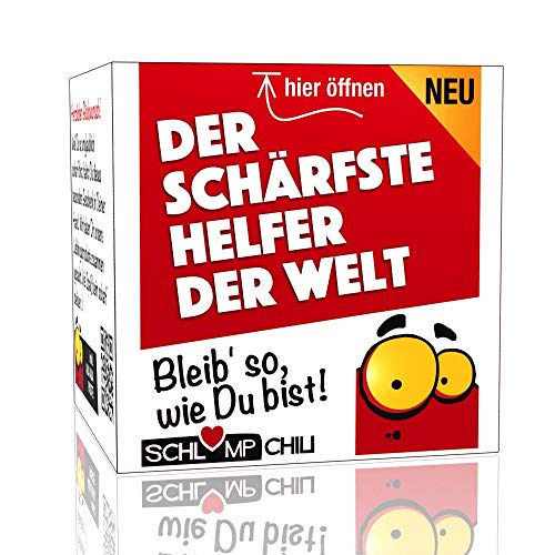 Schlump-Chili⎥Der schärfste Helfer der Welt - ein witziges und originelles Geschenk für Männer. Ein cooles Präsent z.B. für ehrenamtliche Hilfskräfte. von Schlump-Chili