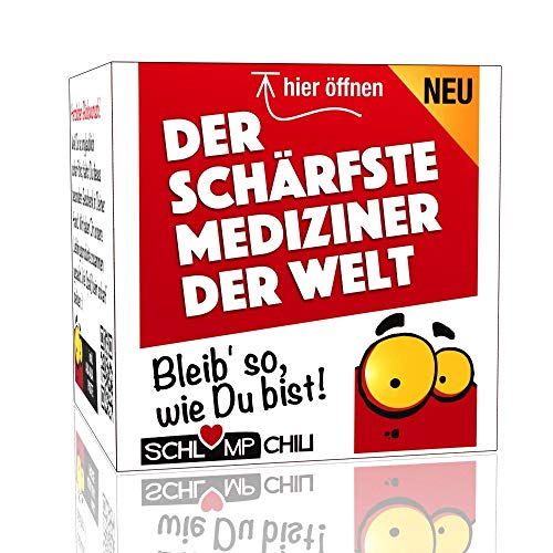 Schlump-Chili⎥Der schärfste Mediziner der Welt - Ein witziges Geschenk Set für Ärzte. Eine coole Geschenkidee für Doktoren z.B. zum Geburtstag, Weihnachten oder als lustiges Dankeschön Präsent. von Schlump-Chili