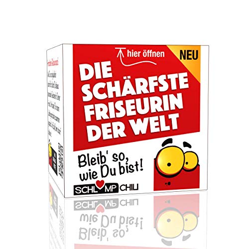 Schlump-Chili⎥Die schärfste Friseurin der Welt - ein witziges und originelles Geschenk zur Ausbildung, Meister Prüfung, zum Ausstand, Geburtstag, Ostern, Weihnachten von Schlump-Chili