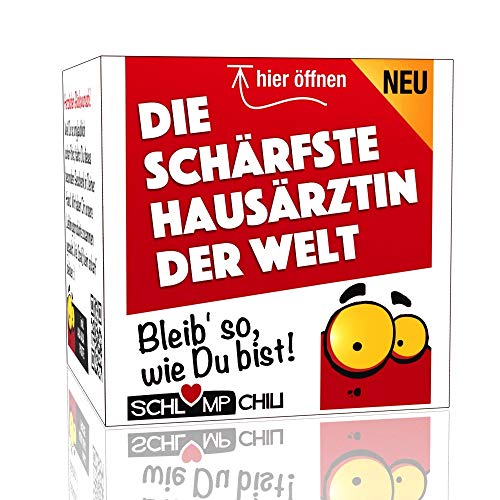 Schlump-Chili⎥Die schärfste Hausärztin der Welt - Ein witziges Geschenk Set für die niedergelassene Ärztin. von Schlump-Chili