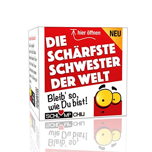 Schlump-Chili⎥Die schärfste Schwester der Welt - Ein witziges Geschenk Set für Frauen! Ein besonderes Präsent für das beste Schwesterherz. von Schlump-Chili