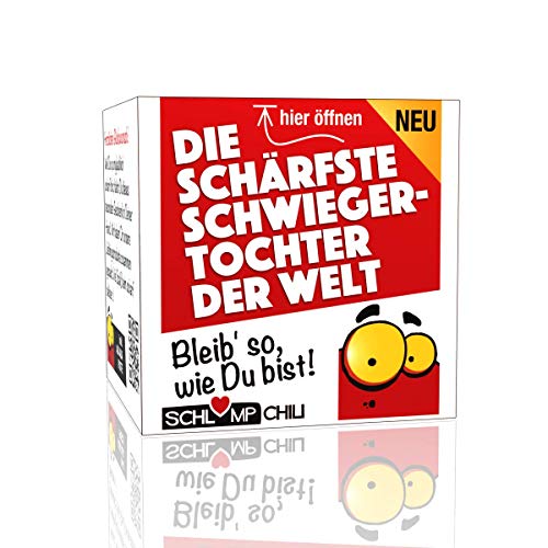 Schlump-Chili⎪Die schärfste Schwiegertochter der Welt - ein witziges Geschenk z.B. zum Geburtstag, Ostern & Weihnachten⎪ideal als lustiges außergewöhnliches Gag Präsent von Schlump-Chili