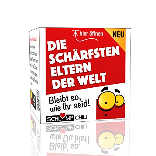 Schlump-Chili⎥Die schärfsten Eltern der Welt - Ein witziges Geschenk für Mama und Papa! Präsent Idee z.B. für Weihnachten, Geburtstag, Hochzeitstag von Schlump-Chili