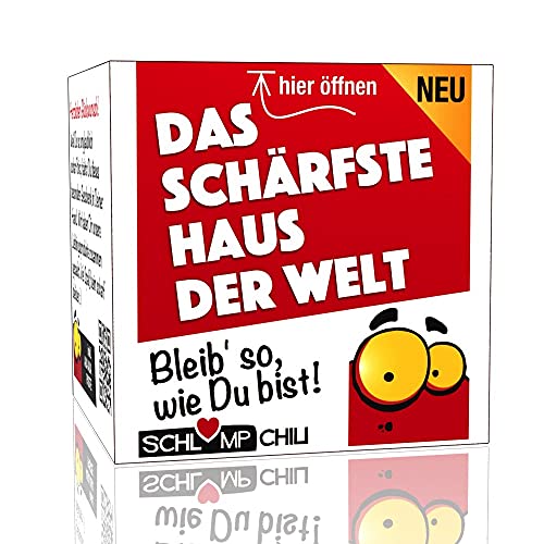 Schlump-Chili⎥Hausbau Geschenk Set - Das schärfste Haus der Welt! Eine tolle Geschenkidee für Bauherren oder zum Richtfest oder Einzug ins Eigenheim. von Schlump-Chili®