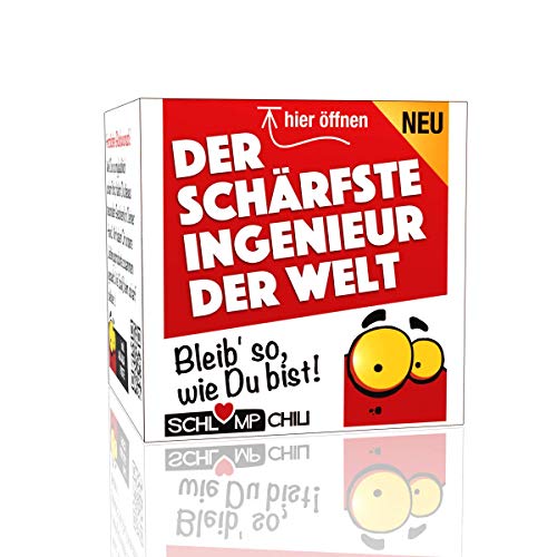 Schlump-Chili⎥Schärfster Ingenieur Geschenk - ein witziges Präsent für Männer zum Geburtstag, zum Wichteln im Büro, zu Weihnachten, Ostern oder einfach so :) von Schlump-Chili