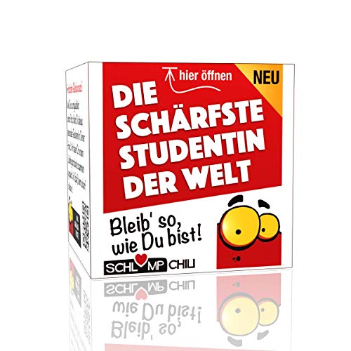 Schlump-Chili⎥Studenten Geschenk Set die schärfste STUDENTIN der Welt witziges Präsent von Schlump-Chili