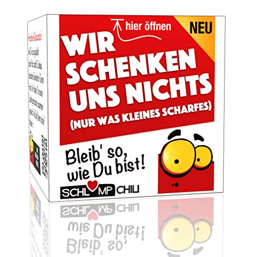 Schlump-Chili⎥Wir schenken uns NICHTS - ein witziges und originelles Geschenk, etwas mehr als nichts. Ein cooles Nix Präsent für Frauen und Männer. fruchtig scharf von Schlump-Chili