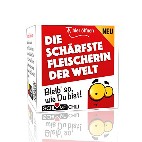 Geschenk Set - Die schärfste Fleischerin der Welt - witzig und originell von Schlump-Chili