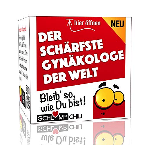 Schlump-Chili⎥Der schärfste Gynäkologe der Welt - Ein witziges Geschenk Set für den Frauenarzt. Eine coole Geschenkidee für Doktoren z.B. zum Geburtstag, Weihnachten oder als lustiges Dankeschön. von Schlump-Chili