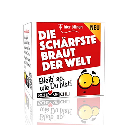 Schlump-Chili⎥Die schärfste Braut der Welt - Ein witziges Geschenk für Frauen zur Hochzeit und JGA Präsent! von Schlump-Chili