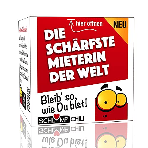 Schlump-Chili⎥Die schärfste Mieterin Geschenk - ein witziges Präsent für Hauseigentümerin und Hausbesitzerin zum Hausbau oder Richtfest von Schlump-Chili