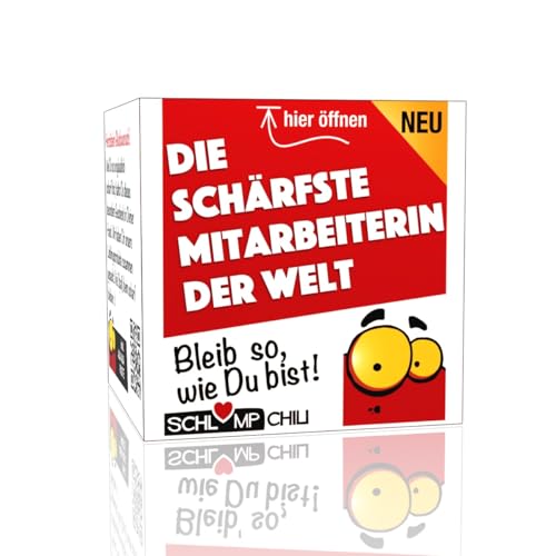 Schlump-Chili Die schärfste Mitarbeiterin der Welt - Ein witziges Geschenk Set für Frauen! Eine Geschenkidee für Damen zum Geburtstag, Abschied, Wichteln, Weihnachten, Ausbildung, Pension und Rente Schlump-Chili Die schärfste Mitarbeiterin der Welt - Ein witziges Geschenk Set für Frauen! Eine Geschenkidee für Damen zum Geburtstag, Abschied, Wichteln, Weihnachten, Ausbildung, Pension und Rente von Schlump-Chili