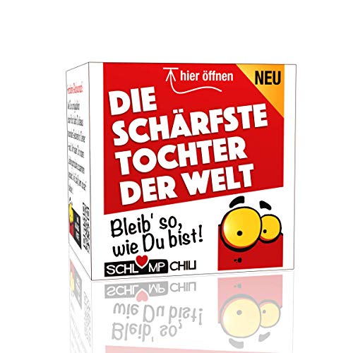 Schlump-Chili⎥Die schärfste Tochter der Welt - Ein witziges Geschenk Set für Frauen z.B. zum Geburtstag, Weihnachten! von Schlump-Chili