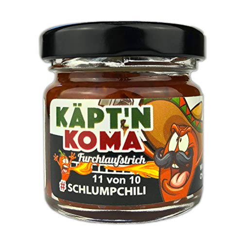 Schlump-Chili⎥KÄPT'N KOMA Paste⎥ultra scharfe Chili Paste⎪mit Carolina Reaper Chilis und Ingwer (1 x 35g) von Schlump-Chili