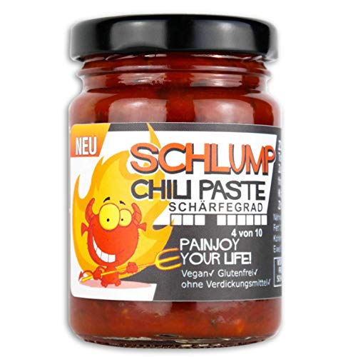 Schlump-Chili Paste⎥mittelscharfe Habanero-Chili Paste mit Ingwer (1 x 90g) von Schlump-Chili