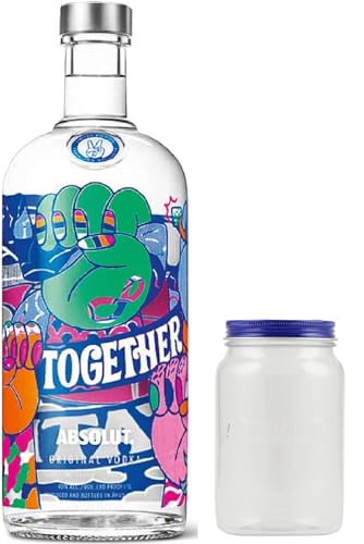 Absolut Vodka Together We Create 40% Vol. 1,0 Liter Mint Hand incl. Absolut Jar von Schnapsbaron